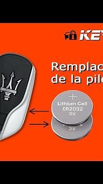 Clé télécommande Maserati Comment changer une pile / KeysProg