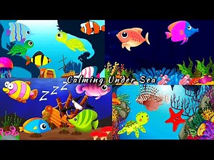 Fish Aquarium🐠 |Calming Undersea Animation💤||Bedtime Music🎶|