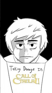 Taking Damage in D&D vs Call of Cthulhu 💀💀 #animation #dnd #callofcthullu