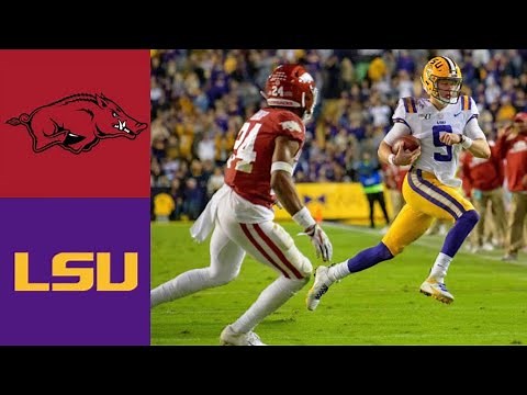 Arkansas vs #1 LSU Highlights | NCAAF Week 13 | College Football Highlights