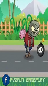 PLANTS VS ZOMBIE Eating Brain Challenge #zombies #animation #funnyvideos #challenge | PvzFun Gameplay