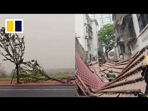 Record-breaking strong winds batter northern China