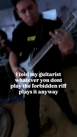 Aleksandra Marshaniia on Instagram: "our guitarist never learns, he loves playing the forbidden riff 😁 Video by @minju_jude Song: SO YOU CAN’T by Alex Sandra #newmusic #metalcore #numetalcore"