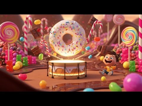 Donut Drum Goes Bum Bum Bum | Best Nursery Rhymes and Kids Songs