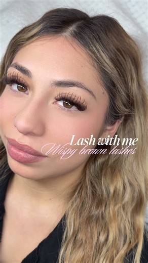 SAN ANTONIO LASH ARTIST ✨ on Instagram: "Soft brown wispy set 🤎 Natural, fluffy, and customized for my client ✨ Would you choose brown or black lashes? 👀 Appointments available link in bio🩷 Lashes used “honey brown” from @veyelashofficial Adhesive & bonder from @veyelashofficial use code “m10” for discount at checkout #lashwithme #sanantonio #sanantoniolashartist"