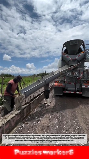 CONCRETE Mixer Truck Pouring Like a Giant 3D Printer! 🚛