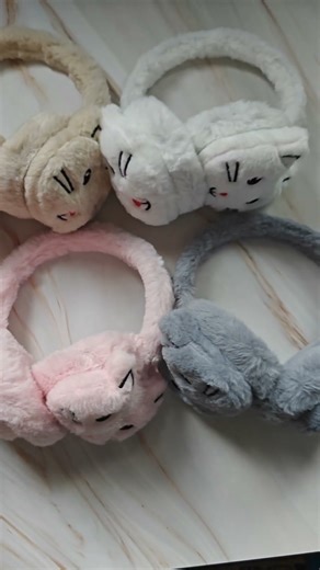 cute cat ear muffs ✨🩷 #cute #shorts #earmuffs
