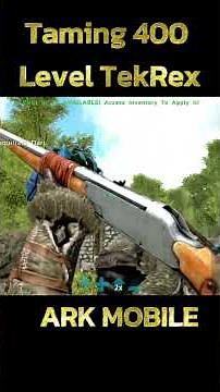 Taming 400 Level Tek T-Rex #ark #arkmobile #gaming
