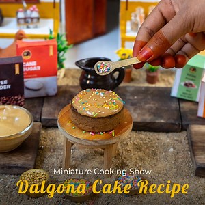 980K views · 10K reactions | Dalgona Cake Recipe | Mini Food Full Recipe: youtu.be/GV4DHGNQPqw | Miniature Cooking Show | Facebook