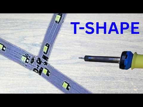How to Solder a T-junction for LED Strips(No Connectors)