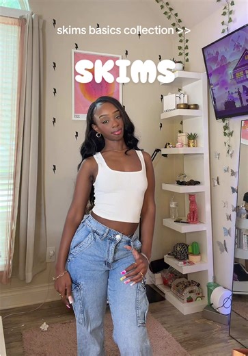 building a basics collection with @SKIMS will keep you coming back for more✨🥥🤍 #outfitinspo #skimsreview #skims #tryonhaul #foryou @drink818 @rhode skin