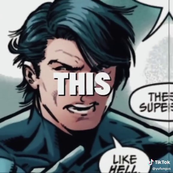 logically it should be bruce saying it to dink, but i prefer it this way #nightwing #batman #brucewayne #richardgrayson #dckgrayson #robin #dc