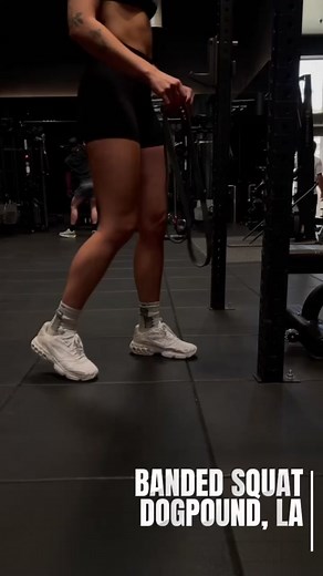 TRAINER TIPS WITH CHLOE WOO || BANDED SQUAT #fyp #DanceWithTurboTax #gymhumor #workoutroutine #formcheck #gymtok #fitnessroutine #workoutroutine
