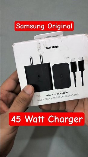 Samsung 45 Watt Charger Unboxing Original || Samsung Original Charger Amazon Price