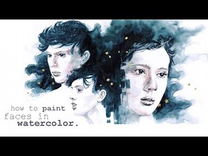 How to Paint Faces with Watercolor || Tutorial and Demo Painting Troye Sivan