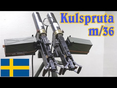 Swedish Kulspruta m/36 Double Browning MGs
