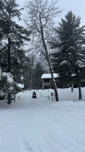 Full day of snowmobiling starting at our vacation rental right onto Little St. Germain lake all the way to Pitlicks for some lunch and drinks! Book your vacation with us today! #northwoods #snowmobile #winterfun | Black Bear Hideaway