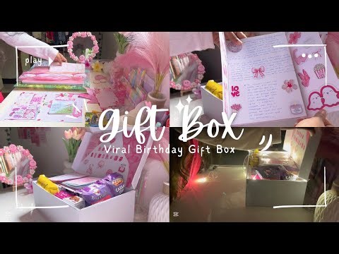 Viral Birthday Gift Box Tutorial | Box making, Birthday Card, Handmade gift ideas, Gifts 🌷💌✨🫶🏻💗
