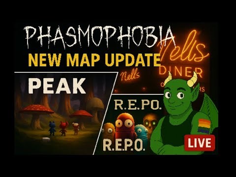 Taking on the Updates! Dragon as Ghost Hunter, Climber, Scavenger, etc. R.E.P.O.,PEAK, Phasmophobia.