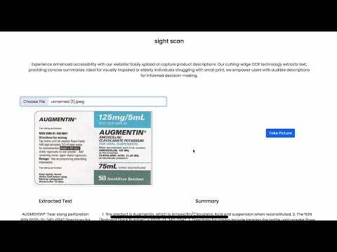 Sight Scan Functional Demo