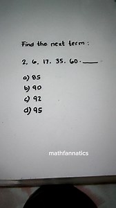 664K views · 3.8K reactions | Practice for CSE. Math Review. Test your ability to answer a number sequence problem. #learn #practice #educational #review #CSE | Math Fannatics | Facebook