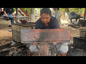 Knife Making - Forging A Powerful HUNTING KNIFE From The LEAF SPRING