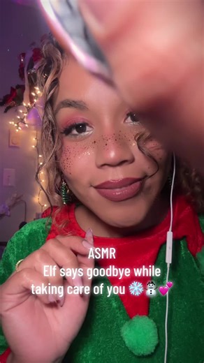 I’ll see you again next year!🎄⛄️ #asmr #asmrvideo #asmrmakeup #asmrhair #relax