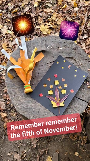 remember the 5th of November! 🎆🎇 Wednesday Twiglets celebrated by making conker/acorn fireworks and leafy firework pictures as well as yummy 'toffee apples' cooked over the fire. We hope you all have a happy Guy Fawkes night! #ForestSchool #guyfawkes #bonfirenight #fireworks #twiglets #saffronwalden #Natureconnectedness #getoutside #nature | Nature of learning Forest School
