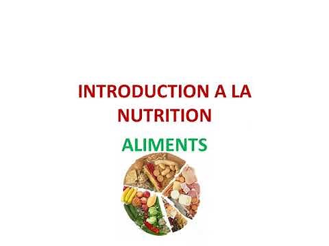 introduction à la nutrition