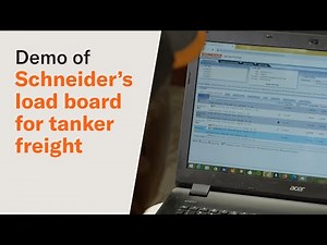 Demo of Schneider's Tanker Choice Load Board