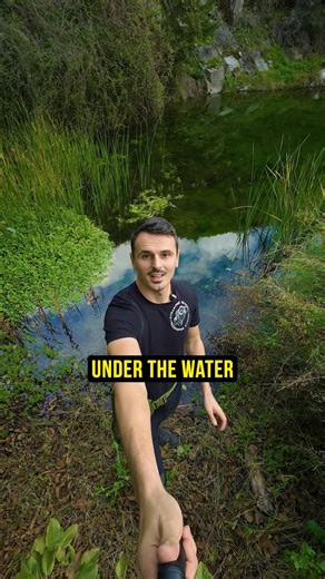 A magical underwater world of a well hidden lake in the district of Larnaca, Cyprus
