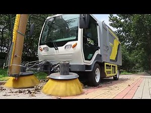 Electric Leaf Vacuum Trucks Demonstration ---Baiyi-T50