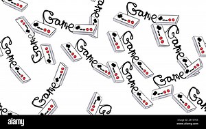 Texture seamless pattern from an old vintage retro hipster antique joystick controller for video games on a background of the 70s, 80s, 90s. The backg Stock Vector Image & Art - Alamy