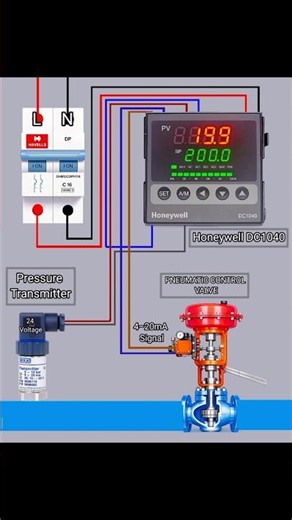 ⚙️ Honeywell DC1040 PID Controller Complete Wiring Diagram