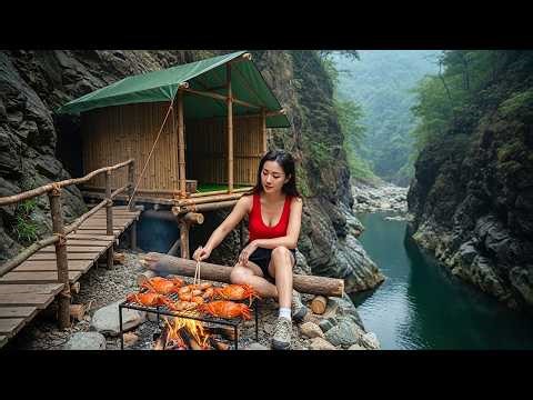 I Survived 7 Days Alone in a Mountain Gorge | Catch & Cook Survival