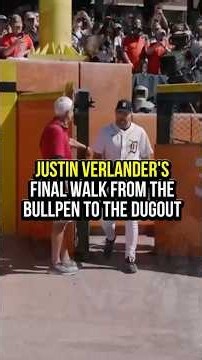 Justin Verlander’s final walk to the dugout from the bullpen