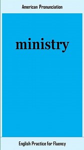 ministry, How to Say or Pronounce MINISTRY in American, British English, Pronunciation