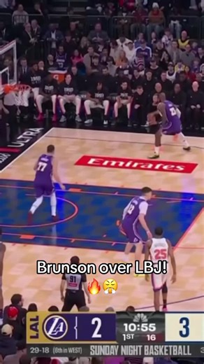 Brunson's Epic Stepback Three Over LeBron James