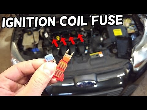 IGNITION COIL COILS FUSE LOCATION AND REPLACEMENT FORD FOCUS MK3 2012-2018