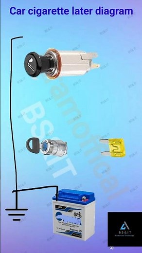 Car cigarette lighter connection diagram