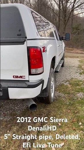 LML Deleted w a 5” Straight pipe cold start #exhaust #lml #duramax #coldstart #deleted