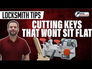 Locksmith Tip | Key Cutting Machine Trick for keys that won't sit flat