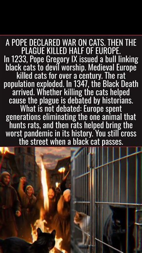 A Pope Declared War On Cats. Then The Plague Killed Half Of Europe. You Still Cross The Street.