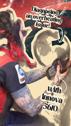 Every now and then, I let a "non-Toyota" into the shop, and when that happens, I need to use a scan tool that can talk to all makes and models! Today, I am using this Innova Electronics 5610 to read live data and perform an active test to get to the bottom of this inactive cooling fan! Check the full length video (link: https://youtu.be/9xNgwGpSayQ!) to see what the cause was! . . . #sponsored #toolsofthetrade #scantool #diytips #carrepair | Pistons & PixieDust