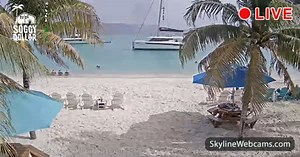 【LIVE】 Webcam en direct Soggy Dollar - Baie Blanche | SkylineWebcams