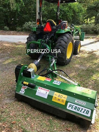 Peruzzo 60'' Elk Cross 1600: Italian 3-Pt Ditch Bank Flail Mower!