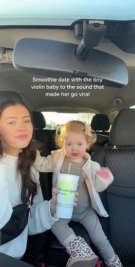 Smoothie Date with the Tiny Violin Baby | 10 Million Views!