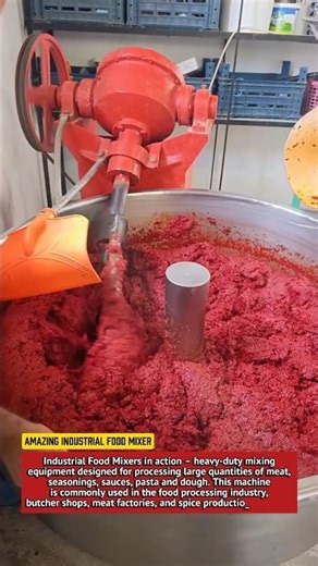Amazing Industrial Food Mixer | Powerful Meat & Spice Mixing Machine.