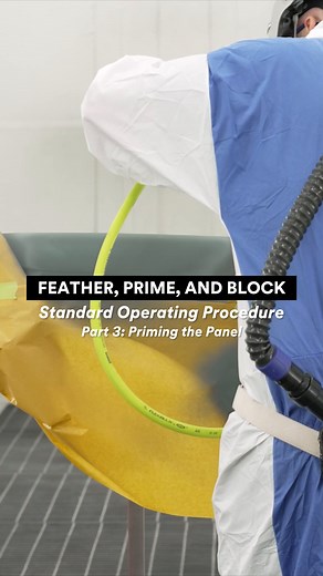 💥 Feather, Prime, and Block Standard Operating Procedure -- PART 3 💥 In this third video, we show best practices and tips for priming your panel. 👉 Tune in tomorrow for our last video in this series! View the full standard operating procedure here: https://s.3m.com/3cxborlb | 3M Collision Repair