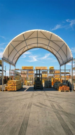 QUALITY DOMES DIRECT on Instagram: "This 20ft Double Row Post Set is a free-standing dome shelter mounting system designed for tight sites or locations where container placement isn’t practical. ✅ Free-standing post kit — no containers required ✅ Open-access design for machinery & equipment ✅ Galvanised structural steel built to Australian standards ✅ Easier install, easier transport to remote sites ✅ Side covers optional for fully enclosed space Whether it’s for workshops, site storage, machine